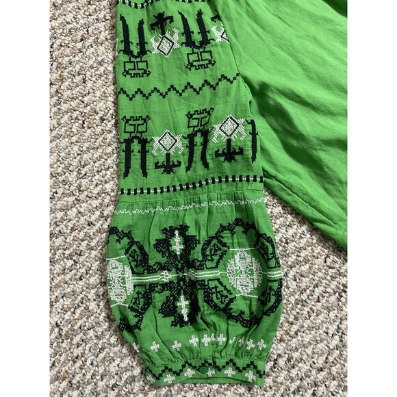 Crown & Ivy Peasant Top NWT Blouse Boho sz 3X Plus 3/4 Sleeve Embroidered Tunic - Picture 14 of 16